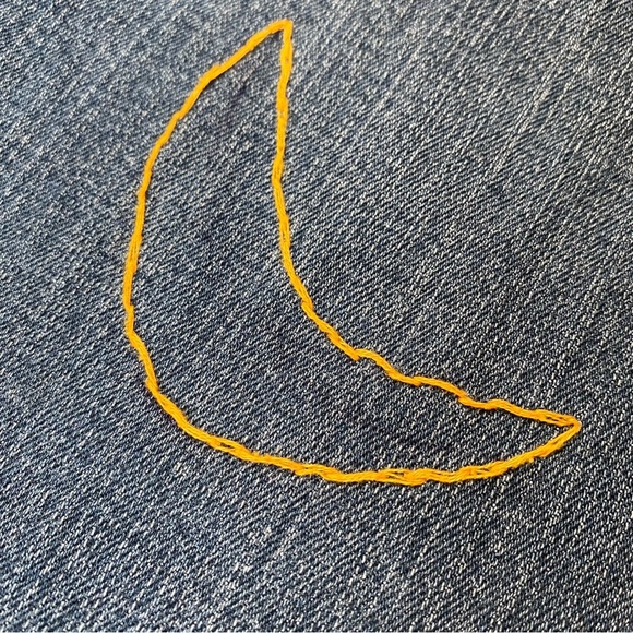 Vintage Y2K L.E.I. Custom Embroidered Moon and Stars Dream Catcher Flare Jeans - Picture 6 of 15